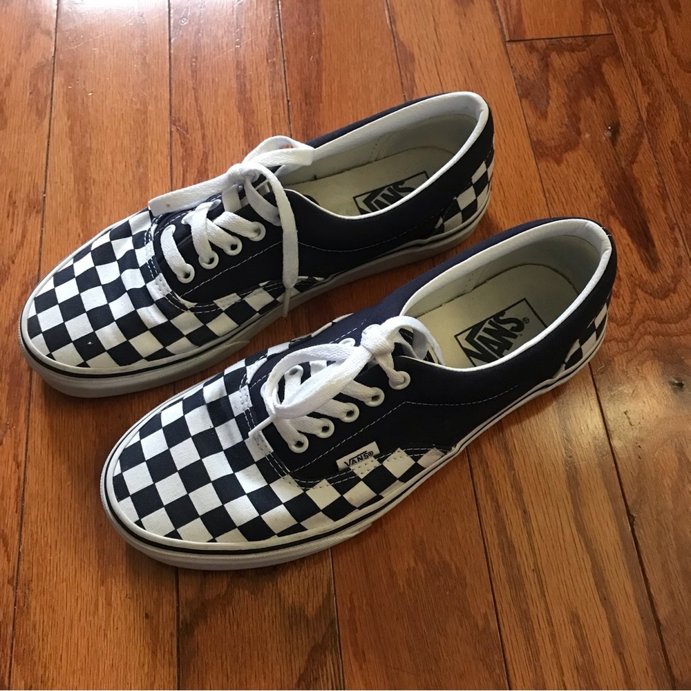 Vans Checkerboard Navy Blue White